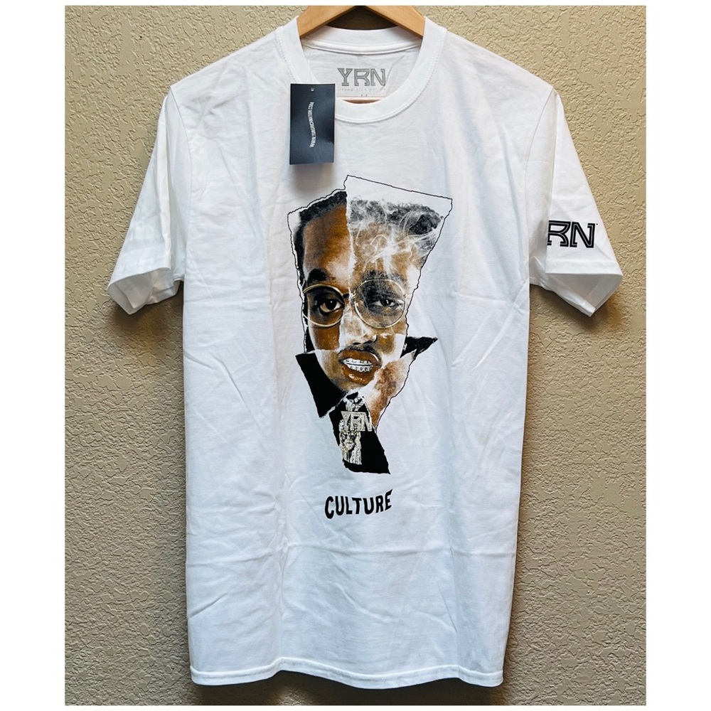 YRN Migos Group Culture White Color T-Shirt Size M-NWT
